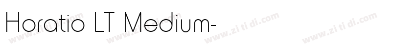Horatio LT Medium字体转换
